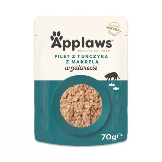APPLAWS Cat filet z tuńczyka z makrelą w galaretce dla kota 70g