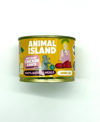 Animal Island Karma mokra dla kota z kurczakiem i kaczką 200g