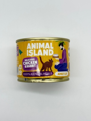 Animal Island Karma mokra dla kota z kurczakiem i królikiem 200g