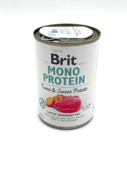 BRIT Mono Protein Tuna&sweet potato - mokra karma z tuńczykiem i batatami dla psa - 400 g