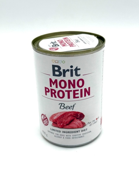 BRIT Mono Protein Beef - mokra karma z wołowiną dla psa - 400 g