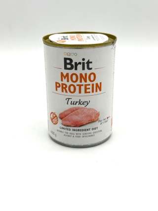 BRIT Mono Protein Turkey - mokra karma z indykiem dla psa - 400 g