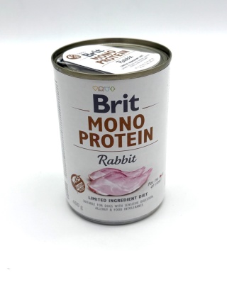 BRIT Mono Protein Rabbit - mokra karma z królikiem dla psa - 400 g