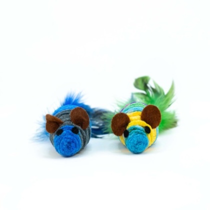 BUBA Myszy pluszowe dla kota 2szt