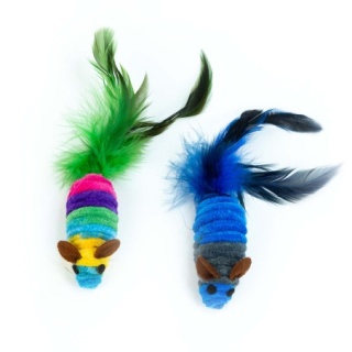 BUBA Myszy pluszowe dla kota 2szt