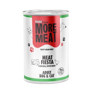 BUBAlicious Meat Fiesta mokra karma z kaczką dla psa i kota 400g