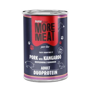 BUBAlicious More Meat duo karma dla psa Pure Line 400g WIEPRZOWINA KANGUR