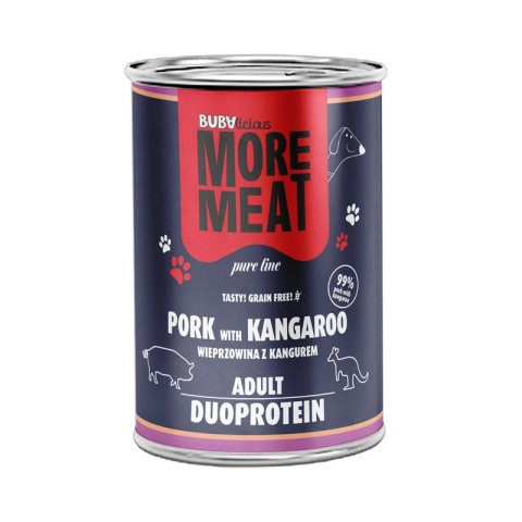 BUBAlicious More Meat duo karma dla psa Pure Line 400g WIEPRZOWINA KANGUR