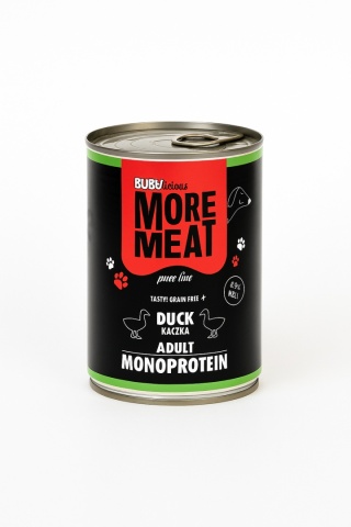 BUBAlicious More Meat mono karma dla psa Pure Line 400g KACZKA