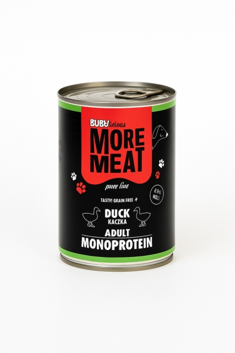 BUBAlicious More Meat mono karma dla psa Pure Line 400g KACZKA