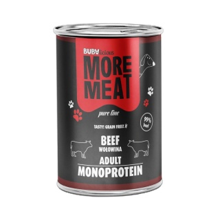 BUBAlicious More Meat mono karma dla psa Pure Line 400g WOŁOWINA