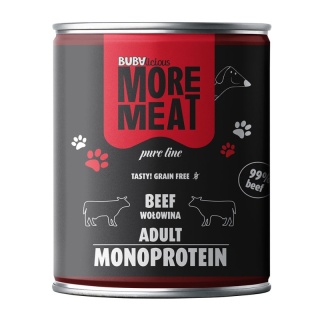 BUBAlicious More Meat mono karma dla psa Pure Line 800g WOŁOWINA