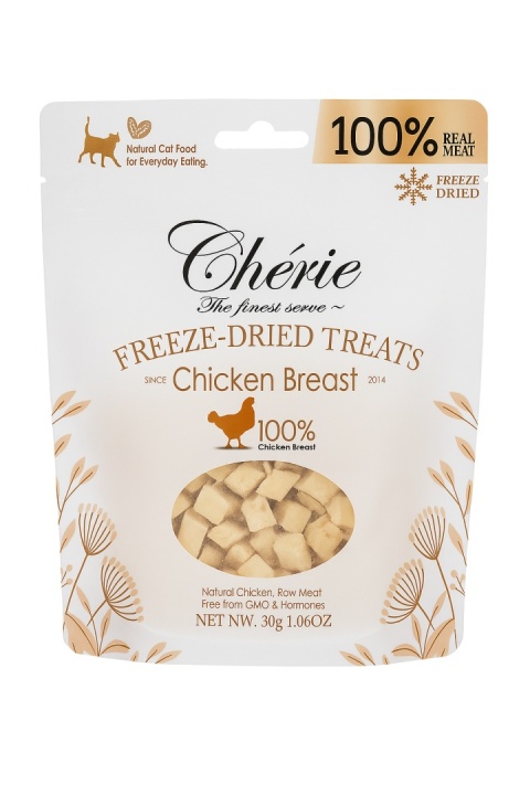 Cherie liofilizowane kawałki piersi z kurczaka 30g