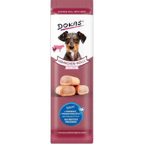 DOKAS miękkie poduszeczki kurczak z wołowiną 10g