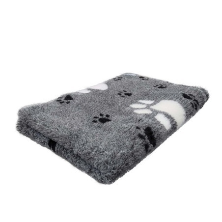 Legowisko antypoślizgowe DRY BED 28mm szary duże małe łapy 100x75 cm