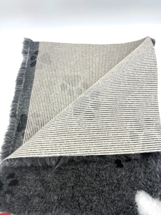 Legowisko antypoślizgowe DRY BED 28mm szary duże małe łapy 100x75 cm