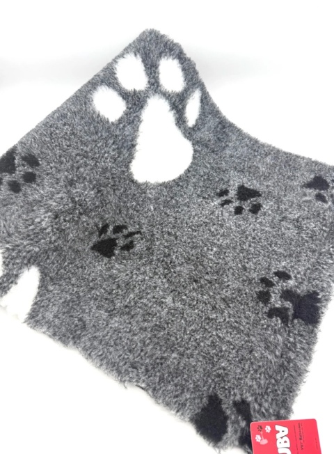 Legowisko antypoślizgowe DRY BED 28mm szary duże małe łapy 100x75 cm