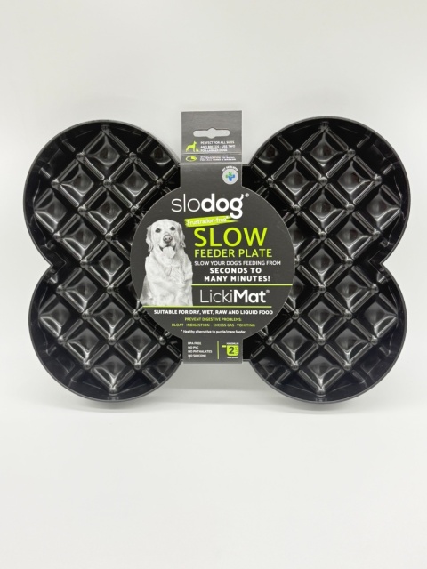 Miska slow food spowalniająca jedzenie SLODOG czarna