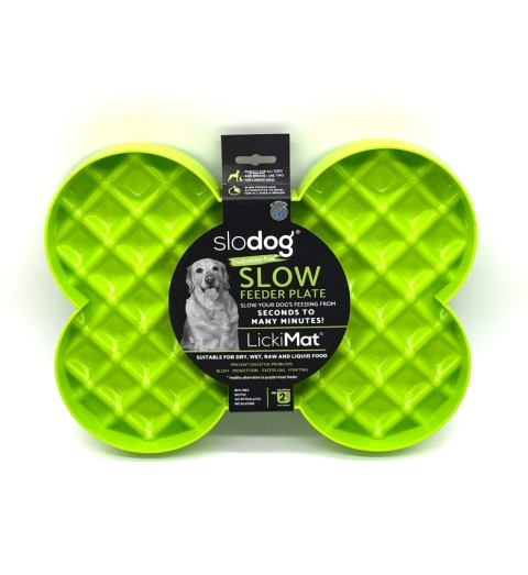 Miska slow food spowalniająca jedzenie SLODOG zielona