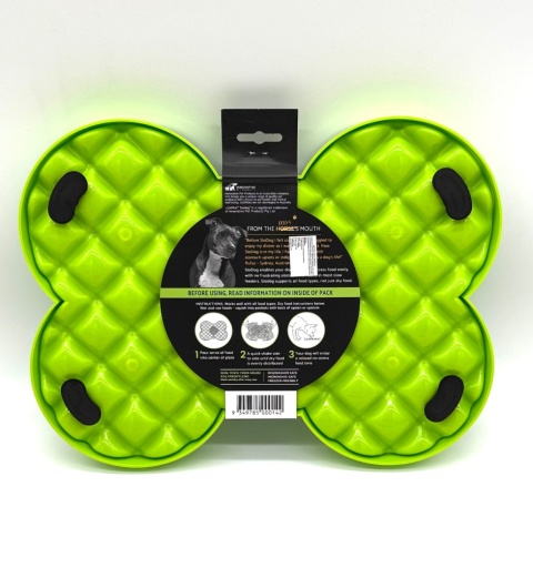 Miska slow food spowalniająca jedzenie SLODOG zielona