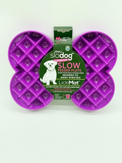 Miska slow food spowalniająca jedzenie SMALL SLODOG fioletowa