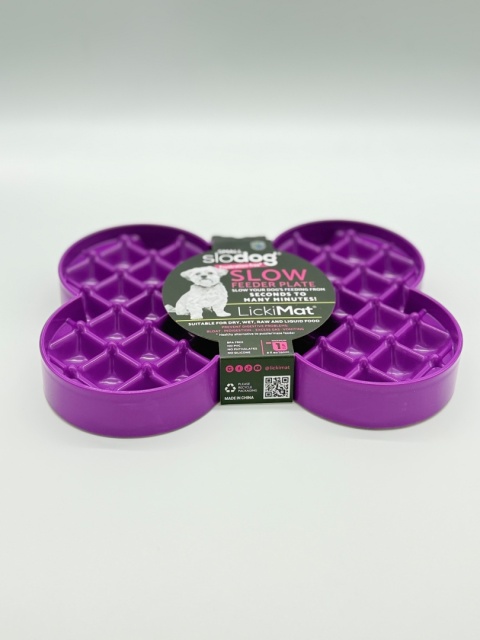 Miska slow food spowalniająca jedzenie SMALL SLODOG fioletowa