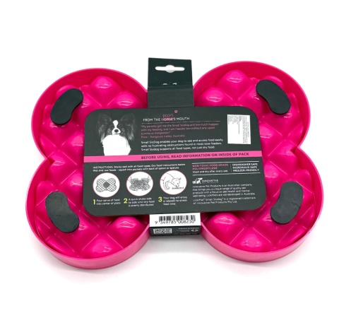 Miska slow food spowalniająca jedzenie SMALL SLODOG różowa