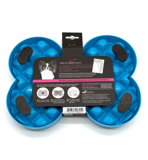 Miska slow food spowalniająca jedzenie SMALL SLODOG turkusowa