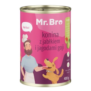 Mr. Bro Konina z Jabłkiem i Jagodami Goji 400g