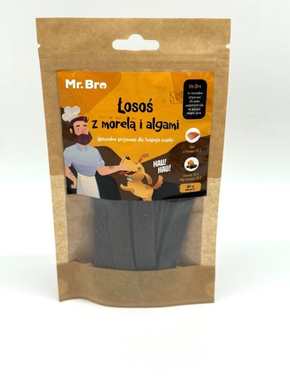 Mr. Bro Strips – Łosoś z Morelą 80g