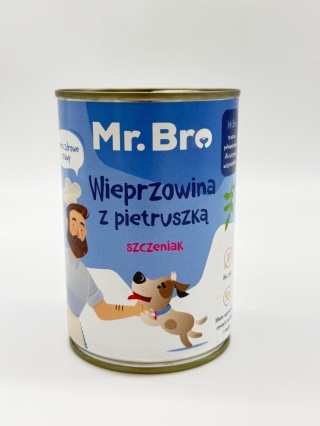 Mr. Bro Wieprzowina z Pietruszką dla Szczeniąt 400g