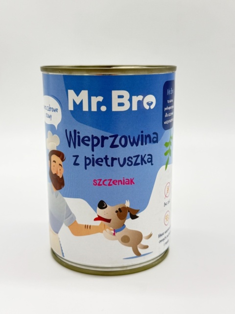 Mr. Bro Wieprzowina z Pietruszką dla Szczeniąt 400g