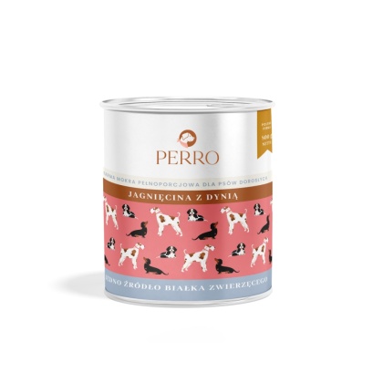 PERRO Jagnięcina z dynią - karma mokra dla psów dorosłych 800g