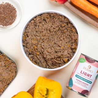 PERRO LIGHT Karma mokra Jagnięcina z warzywami – monobiałkowa formuła dla psów dorosłych 400g