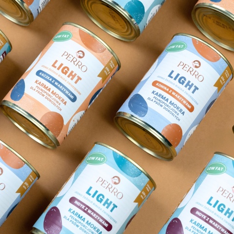 PERRO LIGHT Karma mokra Kaczka z warzywami – monobiałkowa formuła dla psów dorosłych 400g