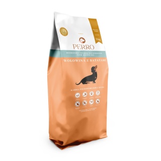 Perro Wołowina z batatami dla dorosłych psów małych ras 1 kg