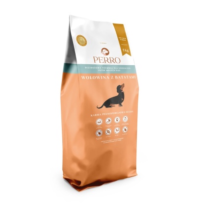 Perro Wołowina z batatami dla dorosłych psów małych ras 1 kg