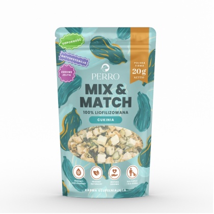 Perro MIX & MATCH Cukinia Przysmaki liofilizowane 20g