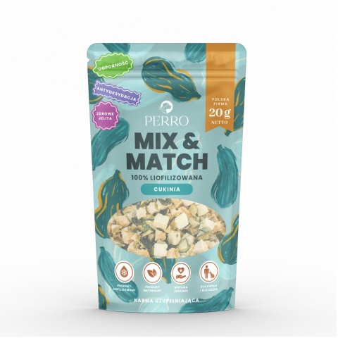 Perro MIX & MATCH Cukinia Przysmaki liofilizowane 20g
