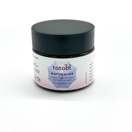 Totobi Naturalne Masełko Regenerujące na Łapki i Nosek dla Psa – bez zapachu, 50 ml