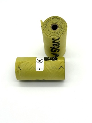 STARCHBAG Kompostowalne BIOworki na odchody 1x15szt, zielone