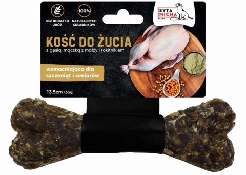 Syta Micha Kość do żucia wzmacniająca dla szczeniąt i seniorów 13,5 cm
