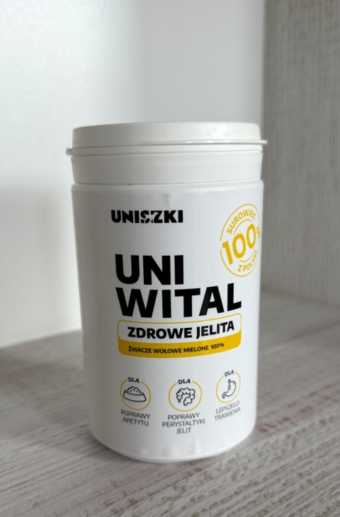 UNISZKI Uniwital Zdrowe Jelita (żwacz wołowy mielony) 180g