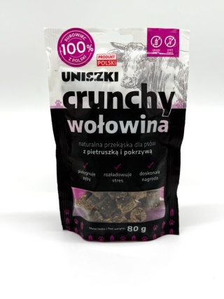Uniszki Crunchy wołowina – Pietruszka Pokrzywa 80g