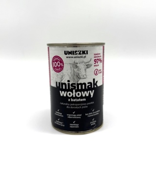 Uniszki UNIsmak wołowy z batatem 410g