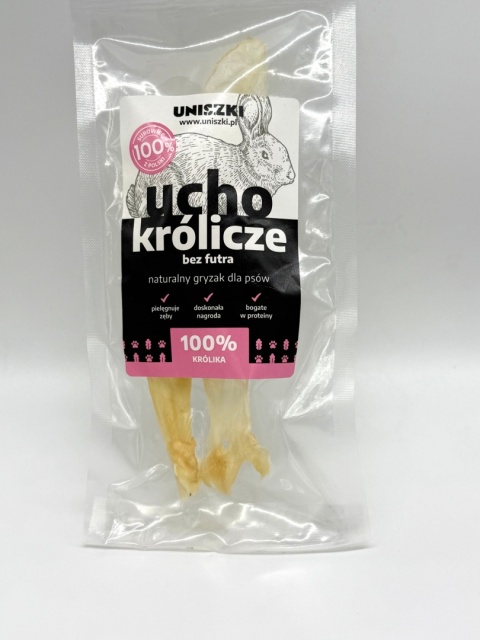 Uniszki- ucho królicze bez futra 2 szt.