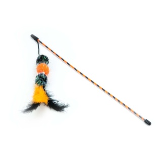 BUBA Wędka dla kota z pomponami
