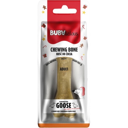 BUBAlicious XMAS kość Adult o smaku gęsi z dodatkiem pędów sosny 17cm