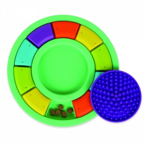 Brightkins Łamigłówka Gra COLOR WHEEL & LICK MAT