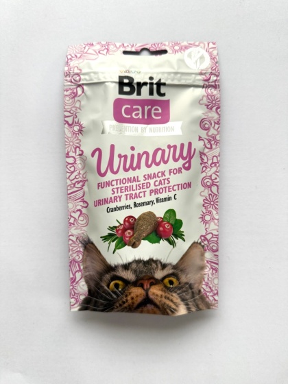 Brit Care Cat Snack Urinary, żurawina i rozmaryn, 50 g